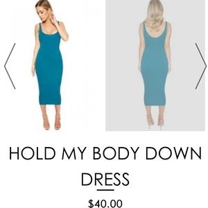 Naked Wardrobe Teal Dress